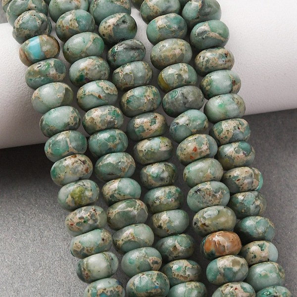 Brins de perles de jaspe impérial synthétiques