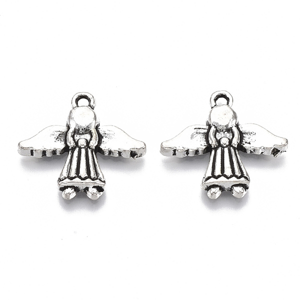 

PandaHall Tibetan Style Alloy Pendants, Cadmium Free & Lead Free, Angel, Antique Silver, 19.5x20.5x3mm, Hole: 1.5mm, about 700pcs/1000g...