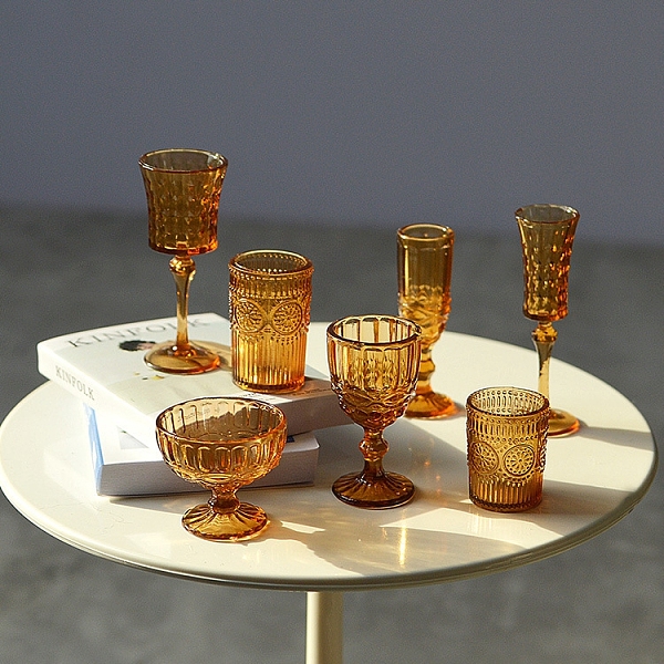 

PandaHall Miniature Simulation Food Play Water Cup, Red Wine Glass Model for Doll House, Saddle Brown, 11~20x17~39mm Glass Furniture &...