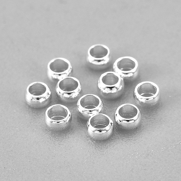 

PandaHall 201 Stainless Steel Spacer Beads, Rondelle, Silver, 2x1mm, Hole: 1mm 201 Stainless Steel Rondelle