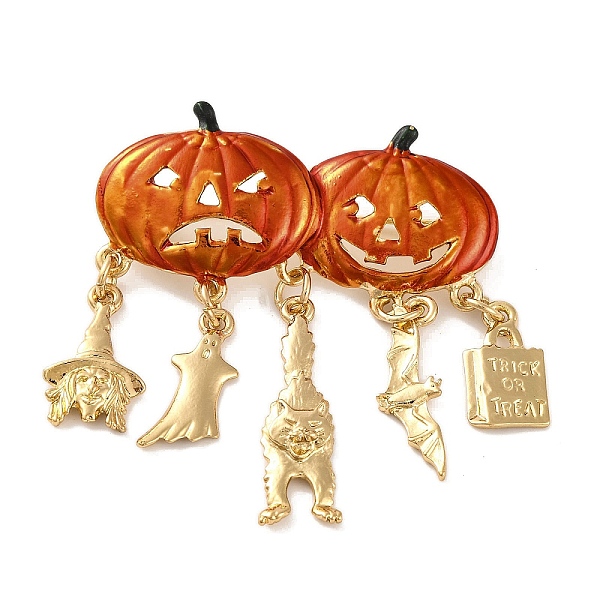 Halloween Kürbis Emaille Pins