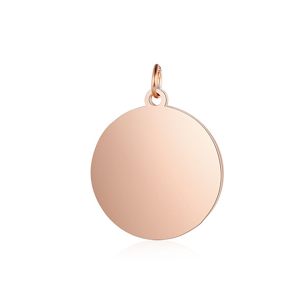 

PandaHall 201 Stainless Steel Pendants, Flat Round, Stamping Blank Tag, Rose Gold, 18.5x16x1mm, Hole: 3.5mm 201 Stainless Steel Flat Round