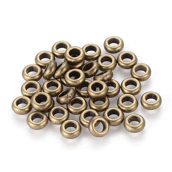 

PandaHall Alloy Spacer, Rondelle, Cadmium Free & Nickel Free & Lead Free, Antique Bronze, 7x3mm, Hole: 4mm Alloy Rondelle