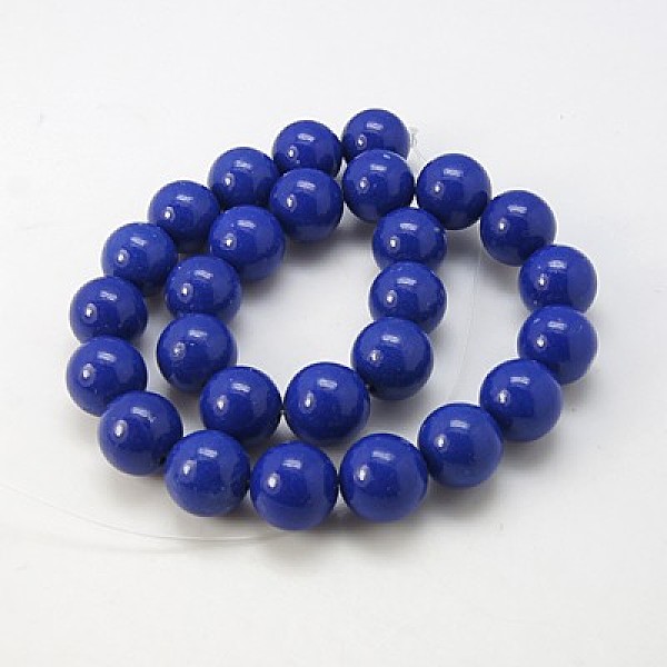 

PandaHall Synthetic Lapis Lazuli Beads Strands, Dyed, Round, 6mm, Hole: 1mm Lapis Lazuli Round Blue