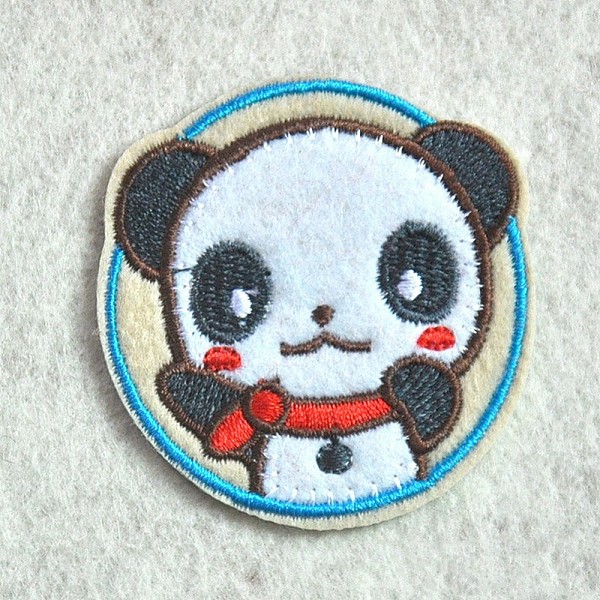 

PandaHall Computerized Embroidery Cloth Iron on/Sew on Patches, Costume Accessories, Appliques, Flat Round with Panda, Colorful, 55mm Cloth...