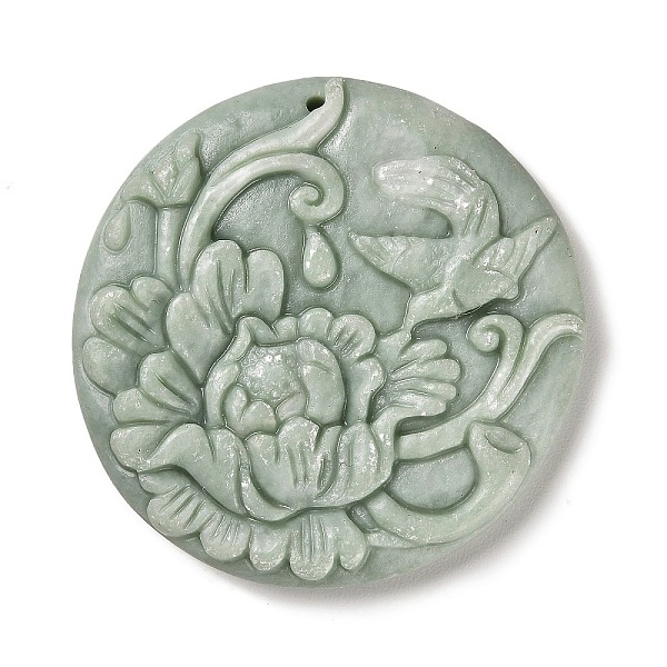 

PandaHall Natural Calcite Carved Pendants, Flower, 49.5x49.5x8.5mm, Hole: 1.8mm Calcite Flower