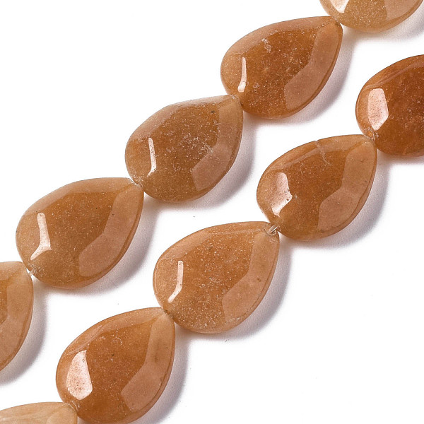 

PandaHall Natural Red Aventurine Beads Strands, Faceted, Teardrop, 20x15~16x6mm, Hole: 1mm, about 20pcs/strand, 15.35 inch(39cm) Red...