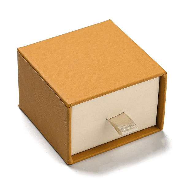 

PandaHall Cardboard Jewelry Set Drawer Boxes, Square Jewelry Case for Bracelet, Necklace, Brooch, Ring, Earring Packaging, Orange...