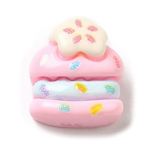 

PandaHall Opaque Resin Decoden Cabochons, for Jewelry Making, Cake, Food, 10.5x9.5x6mm Resin Food