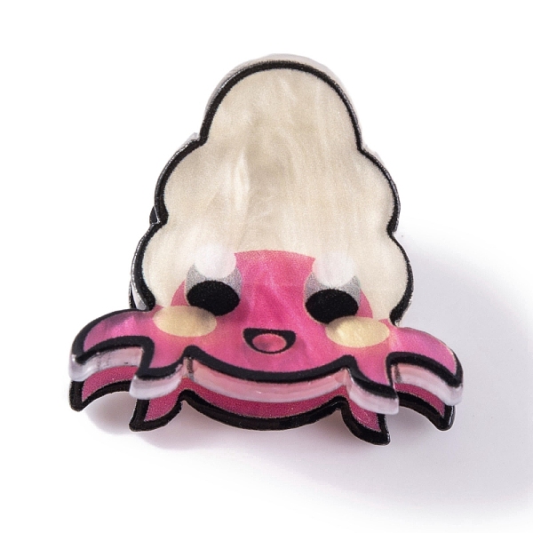

PandaHall Cute Mini Sea Animal Acrylic Claw Hair Clips, Hair Accessories for Girls, Crab, 25x28x21.5mm Acrylic Crab