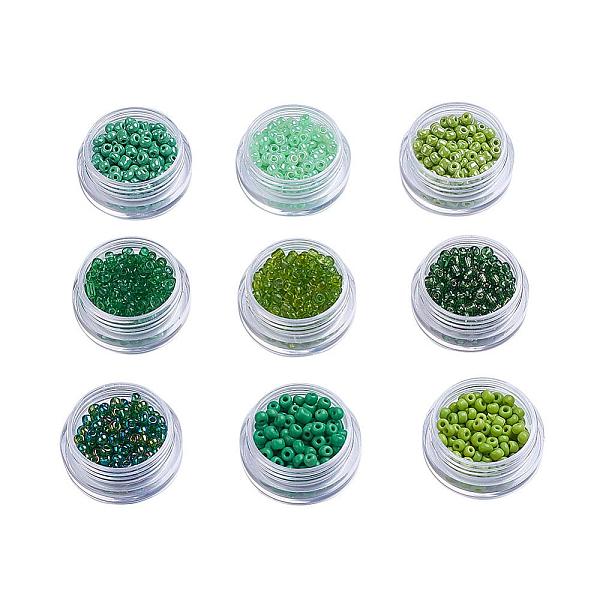 

PandaHall Glass Seed Beads, Round, Green, 3mm, Hole: 1mm Glass Green