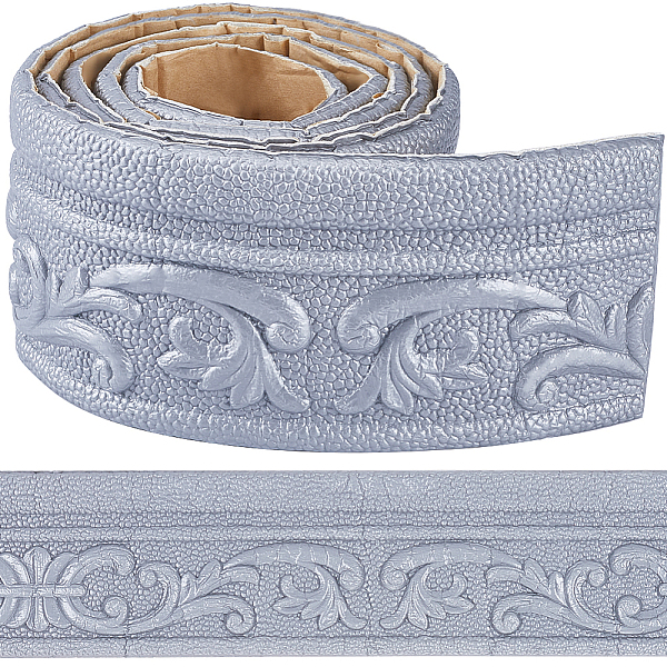

PandaHall Self-Adhesive XPE Grain Contact Paper, Wall Stickers, for Shelf Liner Dresser Drawer Locker, Silver, 80x6mm, about 2.1m/pc Plastic...
