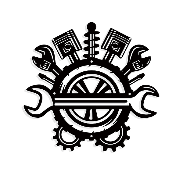 PandaHall Iron Wall Art Decorations, for Front Porch, Living Room, Kitchen, Matte Style, Tool, 300x288x1mm, Hole: 5mm Iron Tool