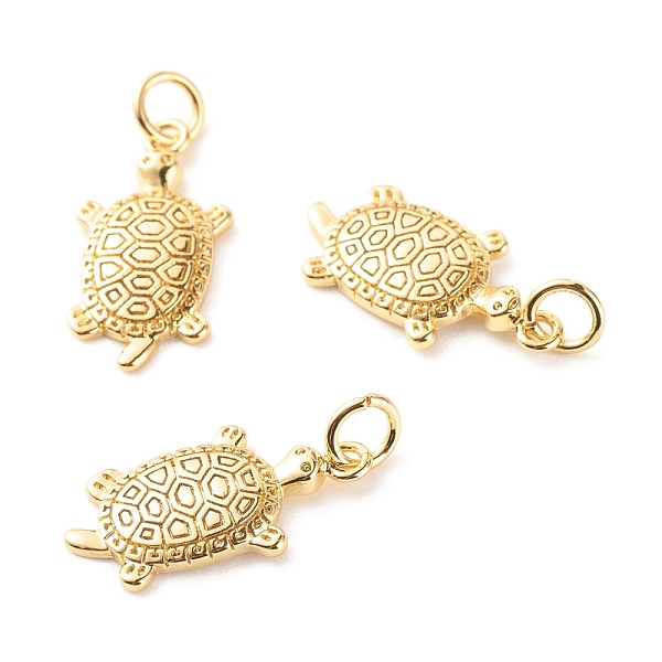 

PandaHall Brass Micro Pave Clear Cubic Zirconia Pendants, Cadmium Free & Lead Free, Tortoise, Real 18K Gold Plated, 19.5x10x2mm, Hole: 3.5mm...