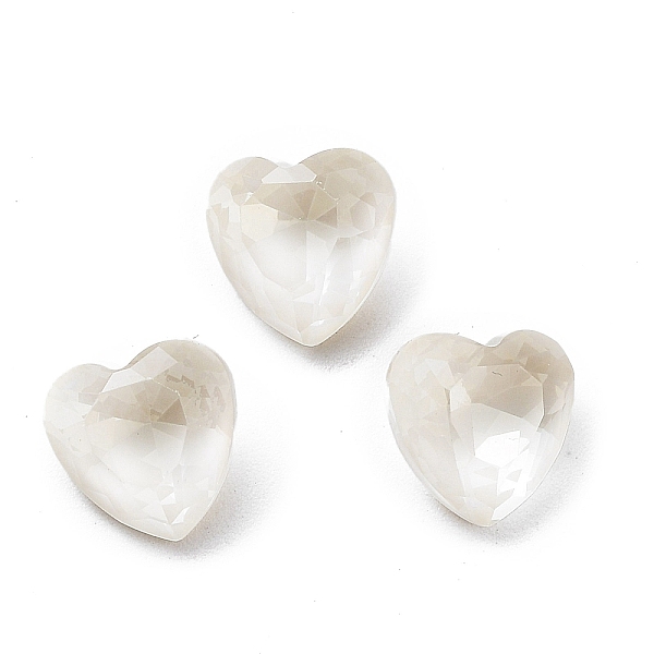 

PandaHall K9 Glass Rhinestone Cabochons, Point Back & Back Plated, Faceted, Heart, Crystal, 8x8x4.5mm Glass Rhinestone Heart Clear