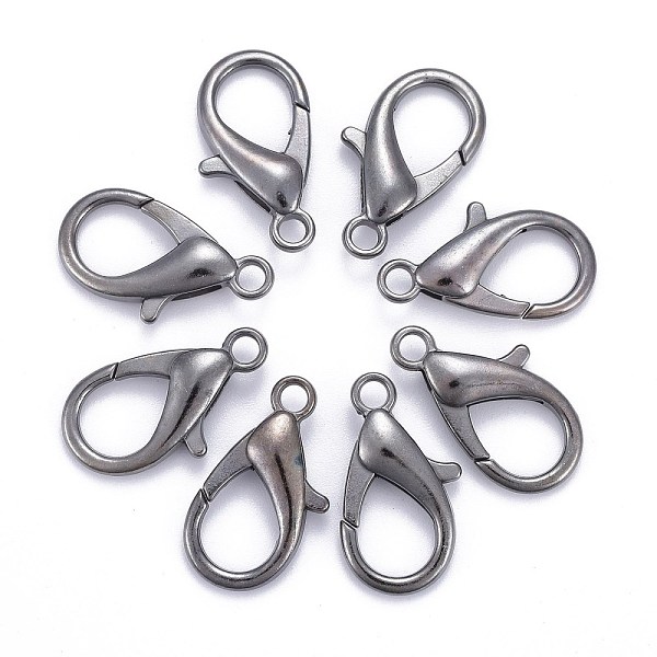 

PandaHall Zinc Alloy Lobster Claw Clasps, Parrot Trigger Clasps, Cadmium Free & Nickel Free & Lead Free, Gunmetal, 21x12mm, Hole: 2mm Alloy...