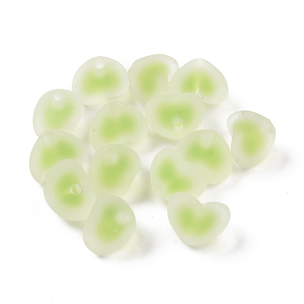 

PandaHall Rubberized Style Transparent Acrylic Beads, Two Tone, Bead in Bead Style, Heart, Mixed Color, 14x18x13.8mm, Hole: 2.8mm Acrylic..., Multicolor