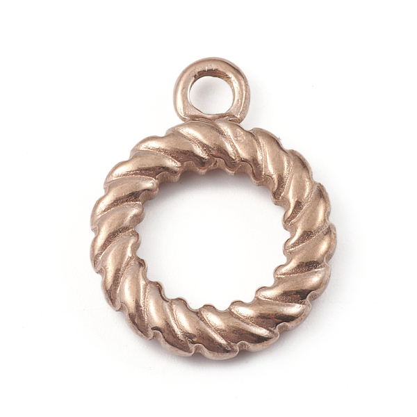

PandaHall Ion Plating(IP) 304 Stainless Steel Toggle Clasps, Ring, for DIY Jewelry Making, Rose Gold, Ring: 18.8x14.8x2.8mm, Bar...