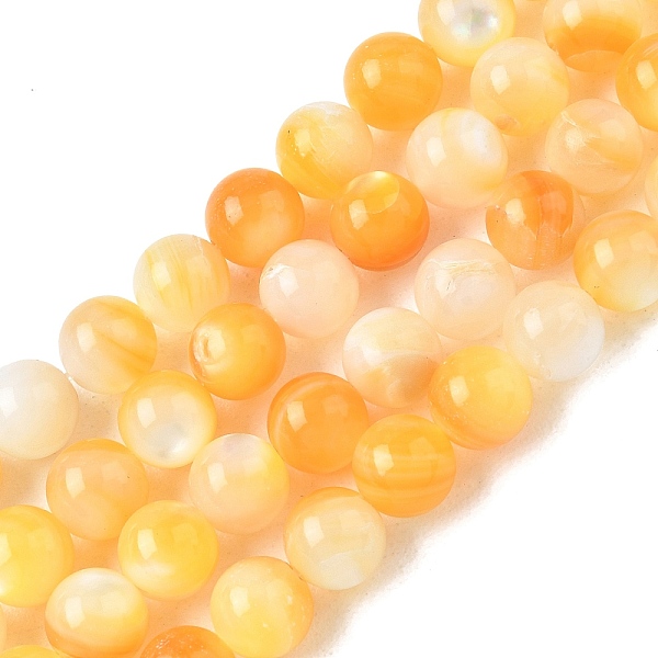 Natural Yellow Shell Beads Strands