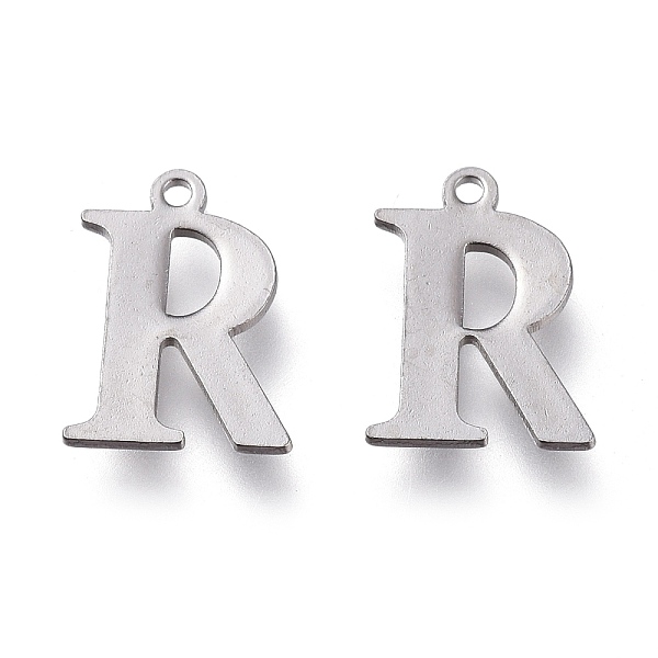

PandaHall 304 Stainless Steel Charms, Laser Cut, Alphabet, Stainless Steel Color, Letter.R, 12x9x0.8mm, Hole: 1mm 304 Stainless Steel Letter...