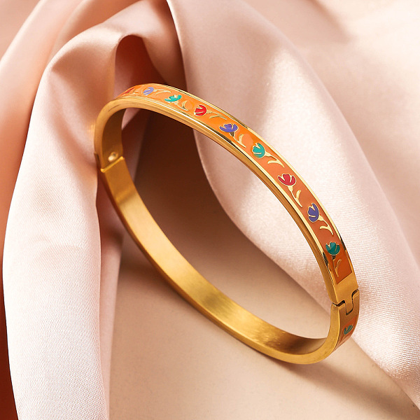 304 Stainless Steel Enamel Bangles