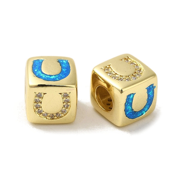 

PandaHall Rack Plating Brass Micro Pave Cubic Zirconia Beads, with Synthetic Opal, Cadmium Free & Lead Free, Long-Lasting Plated, Real 18K..., Clear