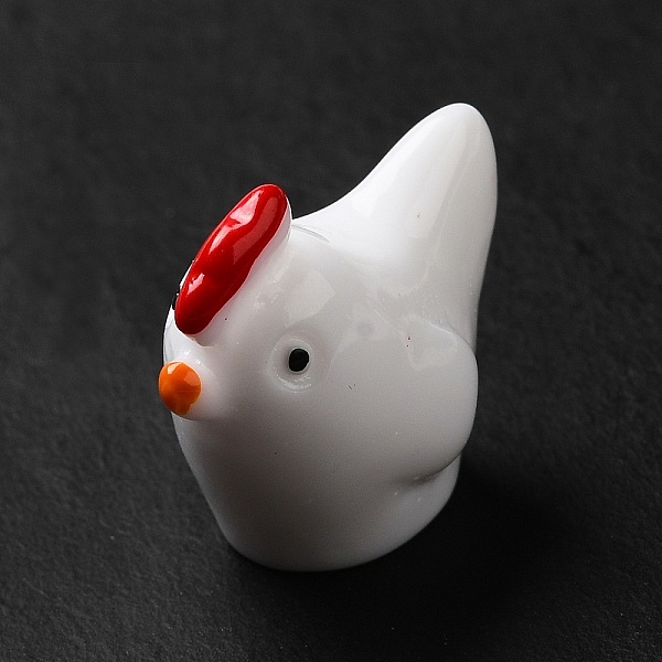 

PandaHall Opaque Resin Cabochons, Rooster, White, 19x12x21mm Resin Rooster White
