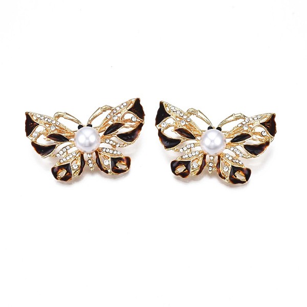 

PandaHall Butterfly Enamel Pin with Rhinestone, 3D Animal Alloy Brooch with Plastic Pearl for Backpack Clothes, Nickel Free & Lead Free...