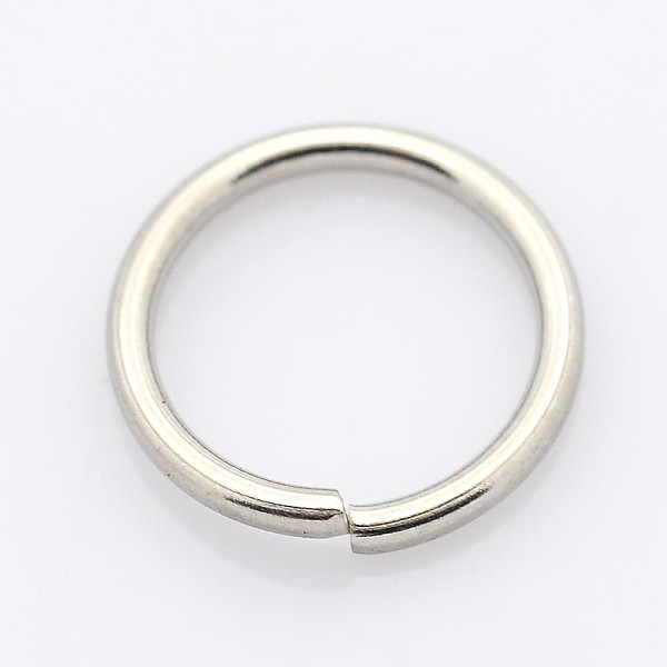 

PandaHall 304 Stainless Steel Open Jump Rings, Stainless Steel Color, 4x0.6mm, 22 Gauge, Inner Diameter: 2.8mm 304 Stainless Steel