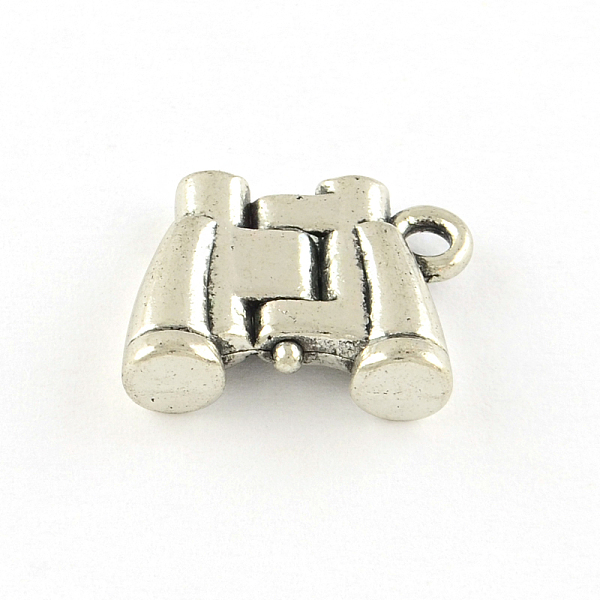 

PandaHall Binocular Tibetan Style Alloy Charms, Cadmium Free & Lead Free, Antique Silver, 13x17x4.5mm, Hole: 2mm, about 350pcs/1000g Alloy...