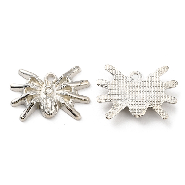 

PandaHall CCB Plastic Pendants, Spiders Charm, Platinum, 32.5x45x7.5mm, Hole: 3.2mm Plastic Spider