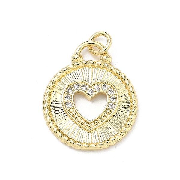 Pendentifs en laiton zircon cubique transparent-image-KK-P350-09G-fr