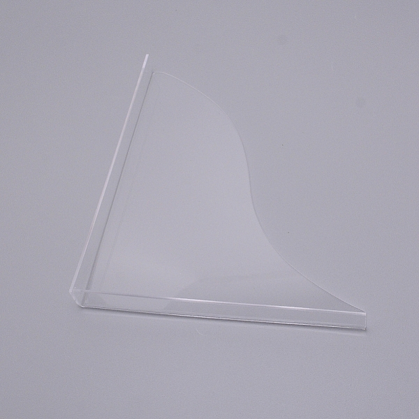 

PandaHall Acrylic Curved Splash Guard, Clear, 22x18.5x3cm Acrylic Clear