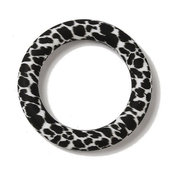 

PandaHall Silicone Beads, Ring, Black, 65x10mm, Hole: 3mm Silicone Ring Black