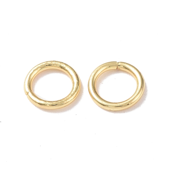 

PandaHall Brass Opean Jump Rings, Round Ring, Real 18K Gold Plated, 15 Gauge, 8x1.5mm, Inner Diameter: 6mm Brass Ring