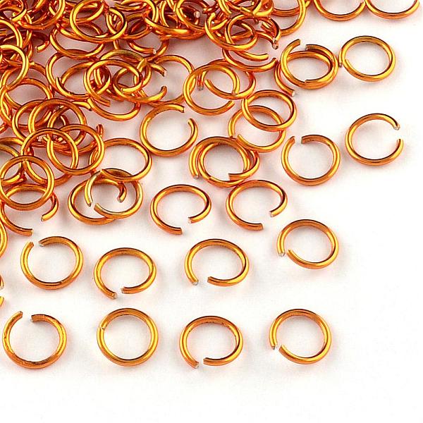 

PandaHall Aluminum Wire Open Jump Rings, Orange, 20 Gauge, 6x0.8mm, Inner Diameter: 5mm, about 817pcs/19g Aluminum Orange