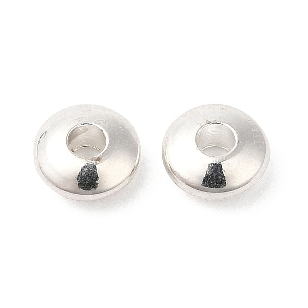

PandaHall Brass Beads, Cadmium Free & Lead Free, Rondelle, Long-Lasting Plated, Silver, 5x2mm, Hole: 1.6mm Brass Rondelle