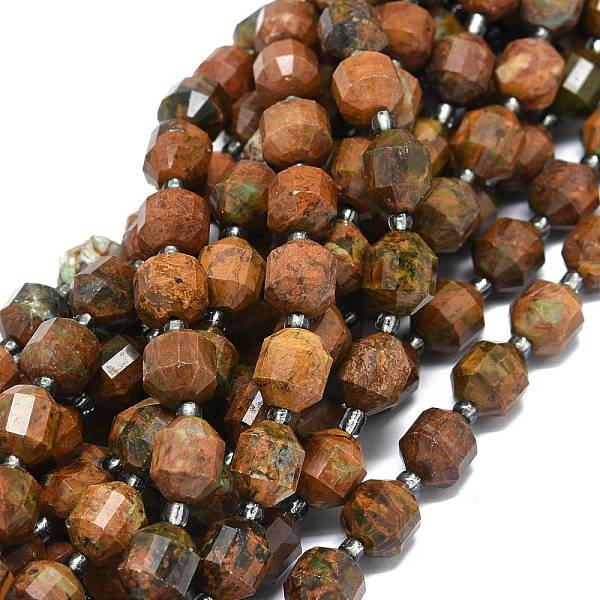 

PandaHall Natural Gemstone Beads Strands, with Seed Beads, Faceted, Bicone, Double Terminated Point Prism Beads, 9~10.5x8~10mm, Hole: 0.8mm...
