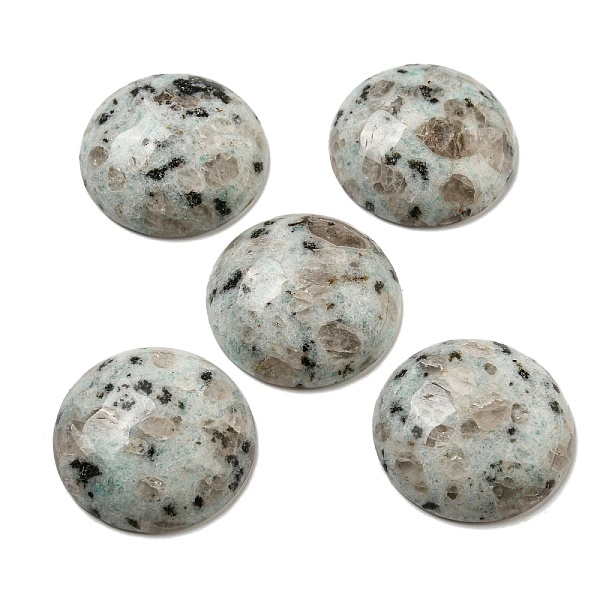 

PandaHall Natural Sesame Jasper Cabochons, Flat Round, 30x7~8.5mm Sesame Jasper Flat Round