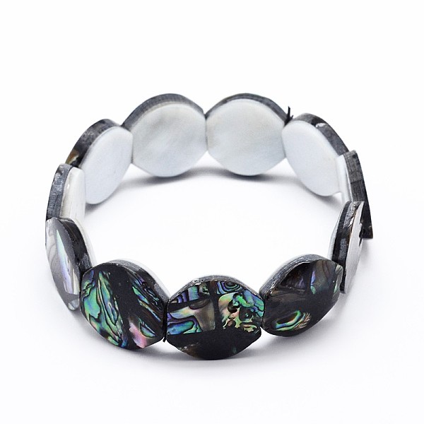 Natural Paua Shell Stretch Bracelets