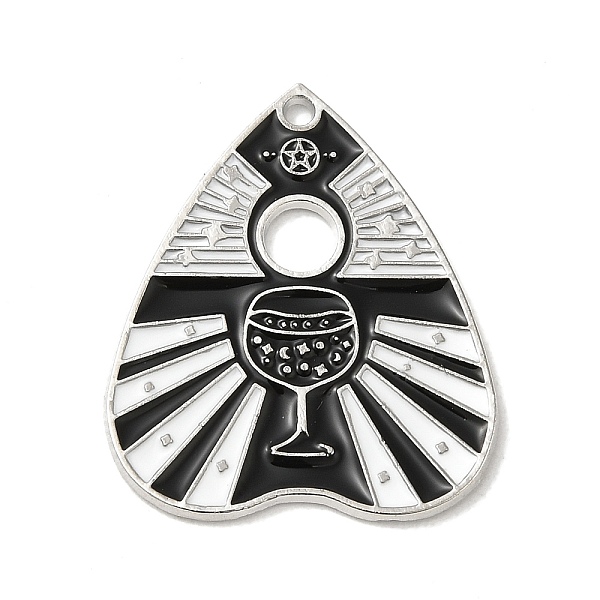 

PandaHall Rack Alloy Enamel Pendants, Wine Glass, Platinum, 26x22x1mm, Hole: 1.4mm Alloy+Enamel Tableware