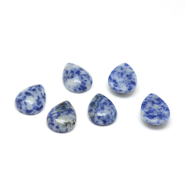 

PandaHall Natural Blue Spot Jasper Cabochons, teardrop, 25x18x6mm Blue Spot Jasper Teardrop