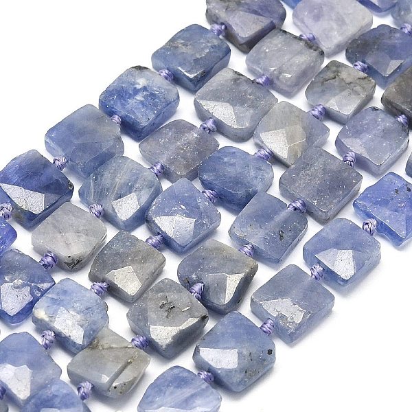 

PandaHall Natural Tanzanite Beads Strands, Faceted, Square, 8.5~10x8~10x3.5~4mm, Hole: 0.8mm, about 37pcs/strand, 15.75~15.83 inch...