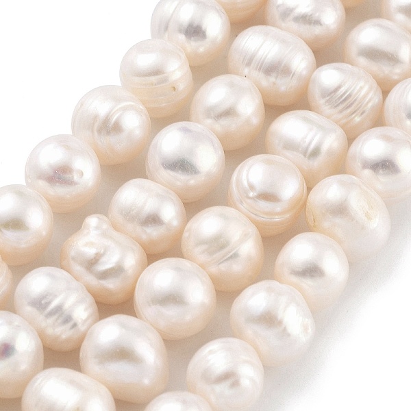 

PandaHall Natural Cultured Freshwater Pearl Beads Strands, Potato, PeachPuff, 8~9mm, Hole: 0.6mm, about 22~23pcs/strand, 6.50 inch(16.5cm)..., Brown