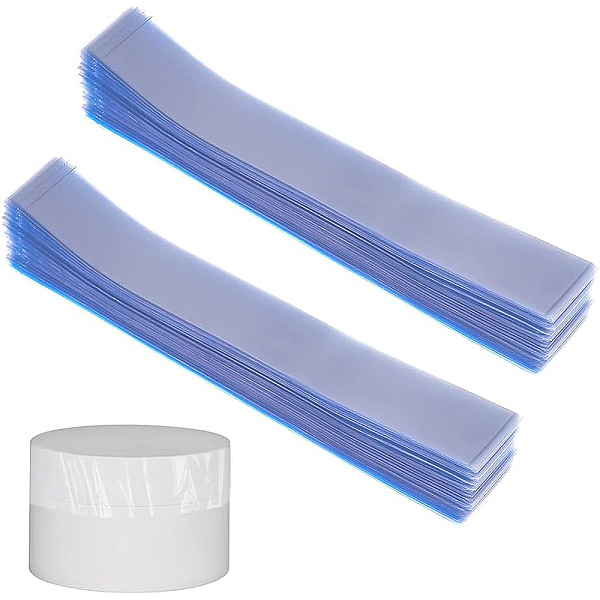 

PandaHall PVC Heat Shrink Films, for Sleeve Label Printing, Rectangle, Clear, 190x28mm Plastic Clear