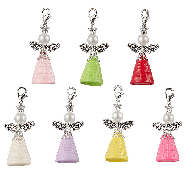 7Pcs Angel Acrylic Pendant Decorations