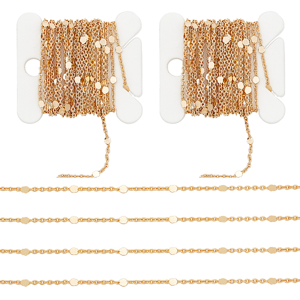 

PandaHall PH Golden Chain Necklace Chains Brass