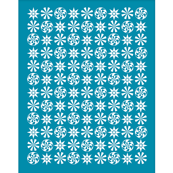 

PandaHall Silk Screen Printing Stencil, for Painting on Wood, DIY Decoration T-Shirt Fabric, Lollipop Pattern, 100x127mm Nylon Lollipop Cyan