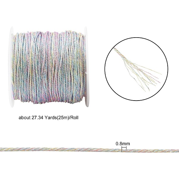 12-слойная ювелирная плетеная нить полиэстеровые металлические нити