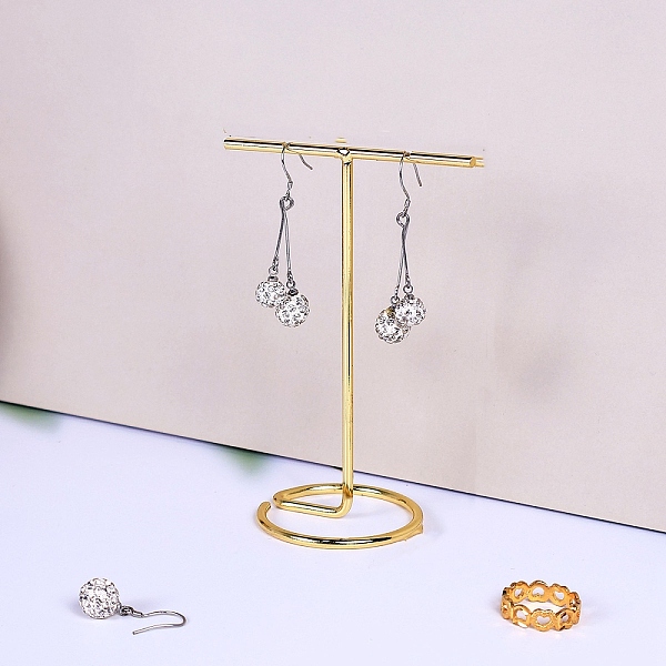 Metal T Bar Earring… - image
